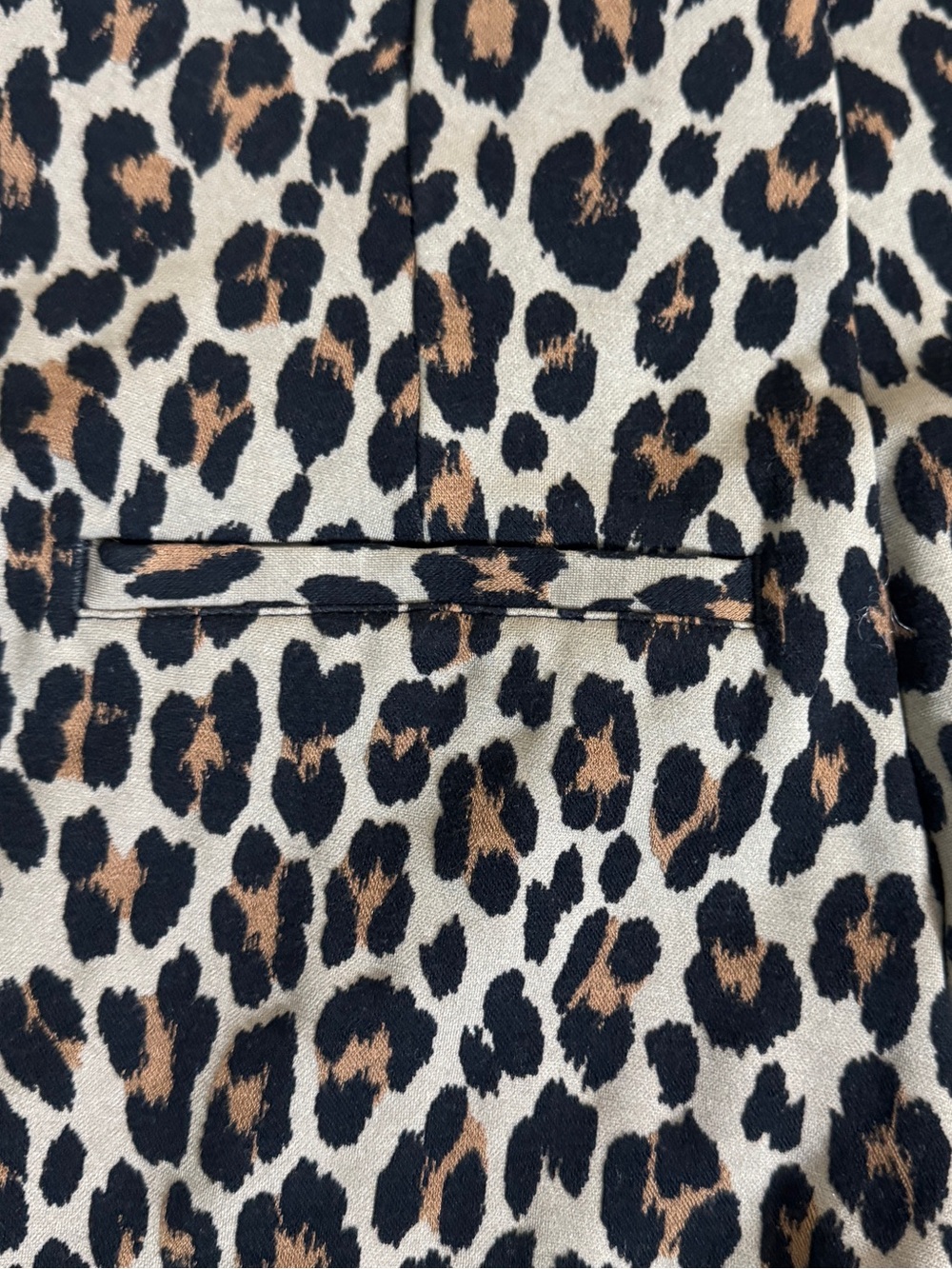 SPANX High Rise Leopard Print Women's Ponte Trousers Flared Sz. XLP - Picture 7 of 10